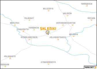 map of Shleniki
