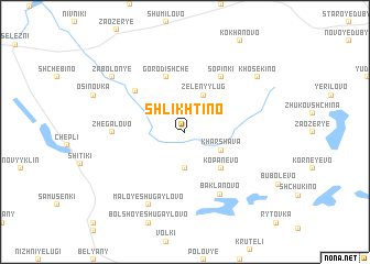 map of Shlikhtino