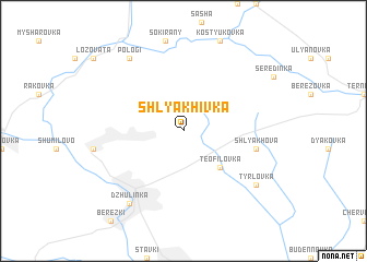 map of Shlyakhivka