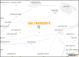 map of Shlyakhovoye