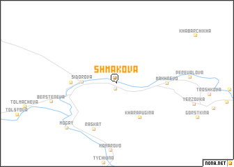 map of Shmakova