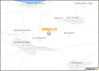 map of Shmalʼki