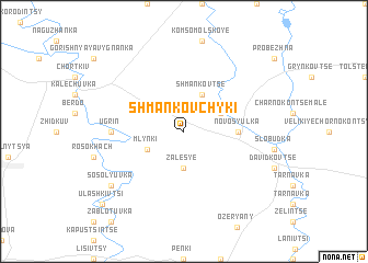 map of Shmanʼkovchyki