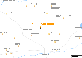 map of Shmelevshchina