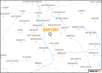 map of Shnyaki