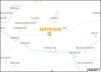 map of Shnyayevo