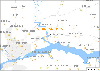 map of Shoals Acres