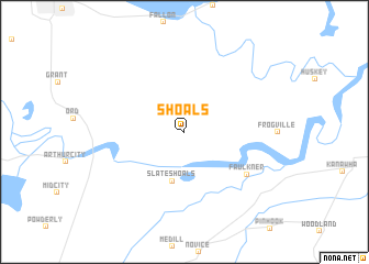 map of Shoals