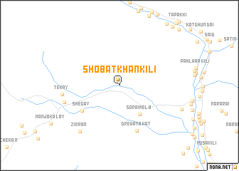 map of Shobat Khān Kili