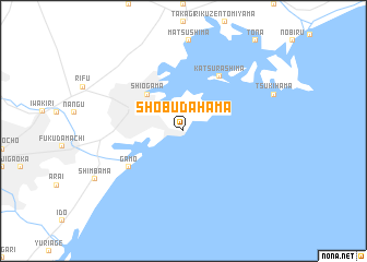 map of Shōbudahama