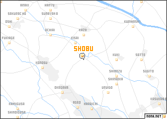 map of Shōbu