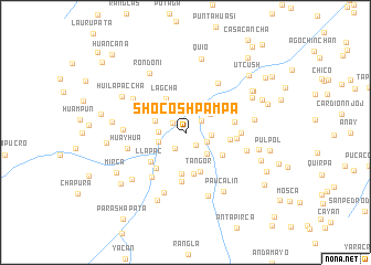 map of Shocosh Pampa