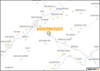 map of Shoenberger