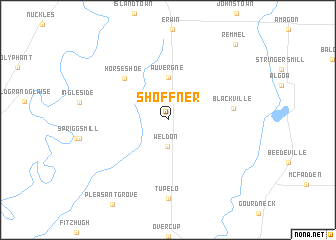 map of Shoffner