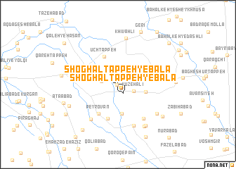 map of Shoghāl Tappeh-ye Bālā