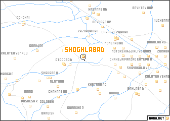 map of Shoghlābād