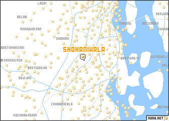 map of Shohānīwāla