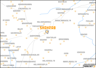 map of Shohrāb