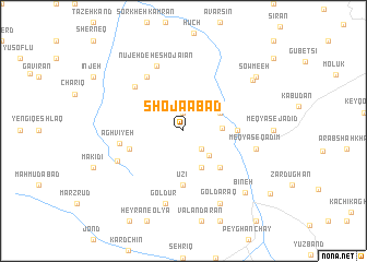 map of Shojā‘ābād