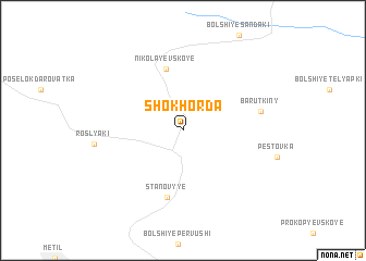 map of Shokhorda