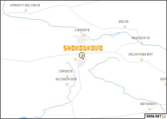 map of Shokodʼkovo