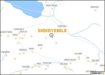 map of Shokrī-ye Bālā