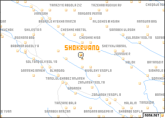 map of Shokrvand