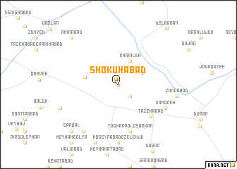 map of Shokūhābād