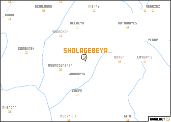 map of Shola Gebeya