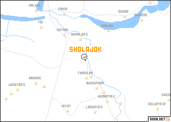 map of Shol Ajok