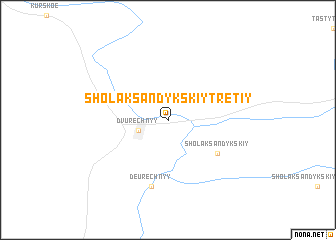 map of Sholaksandykskiy Tretiy