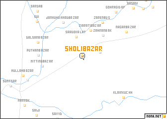 map of Sholi Bāzār