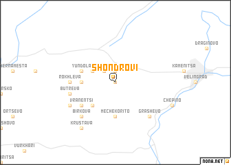 map of Shondrovi