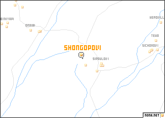 map of Shongopovi