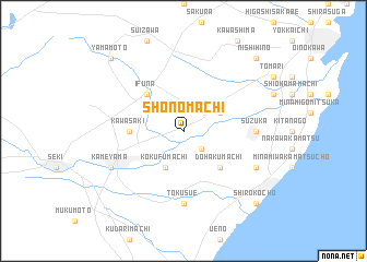 map of Shōnomachi