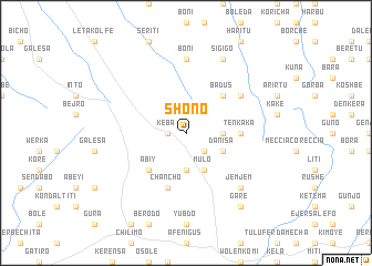 map of Shono