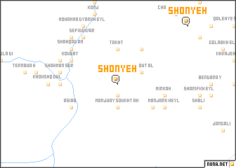 map of Shonyeh
