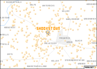 map of Shookstown