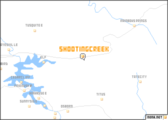 map of Shooting Creek