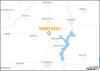 map of Shop Creek