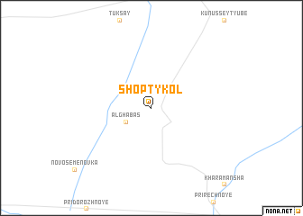 map of Shoptykolʼ