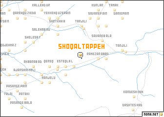 map of Shoqāl Tappeh