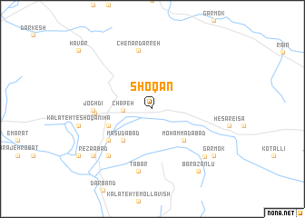 map of Shoqān