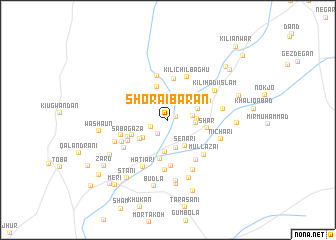 map of Shorai Bārān