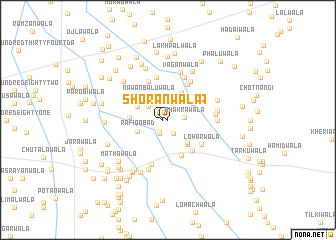 map of Shoranwāla