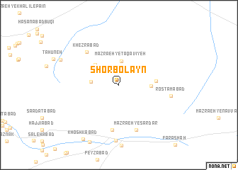 map of Shorb ol ‘Ayn