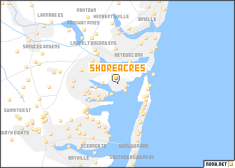 map of Shore Acres