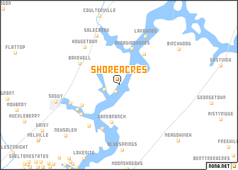 map of Shore Acres