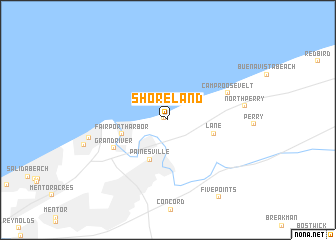 map of Shoreland