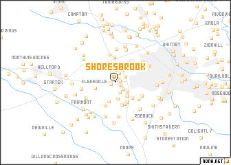 map of Shoresbrook